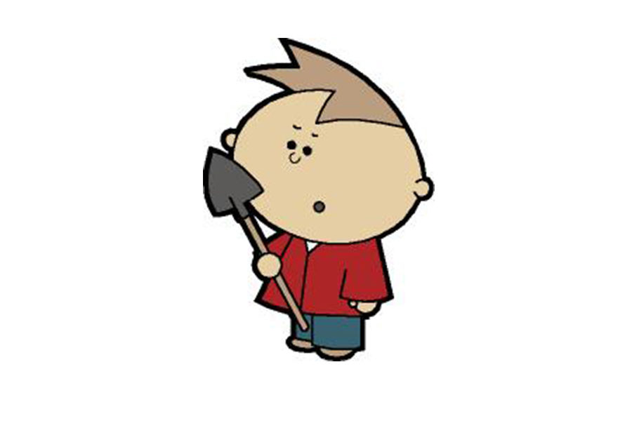 Shoveling Ridley